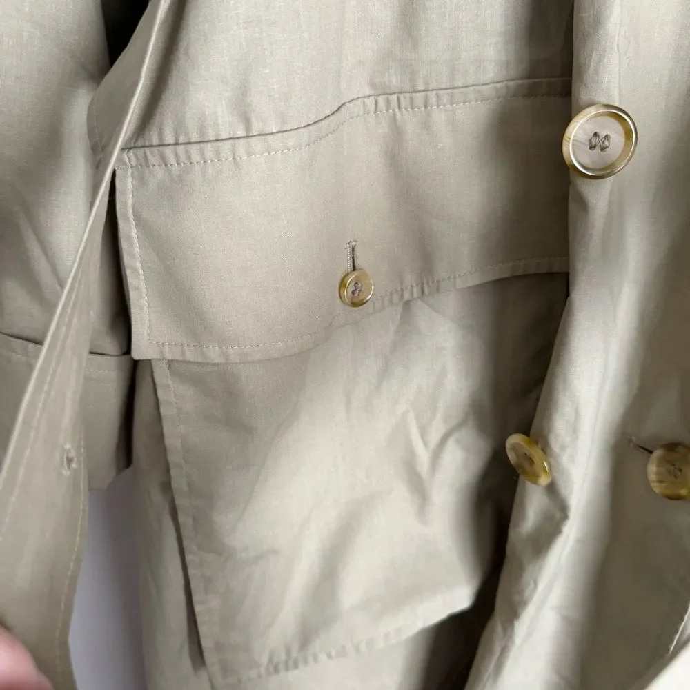 Burberry Tan Heritage Cotton Belted Trench Coat - Picture 7 of 11
